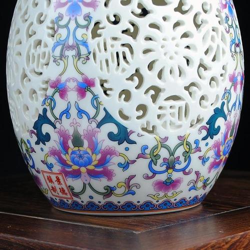景德镇陶瓷花瓶镂空富贵蛋现代客厅古典家居装饰品工艺品摆件包邮